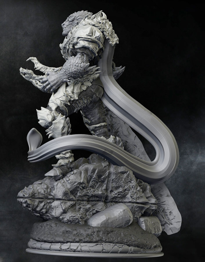 Model Kit Lizard - 75mm / 100mm Resin Model Kits