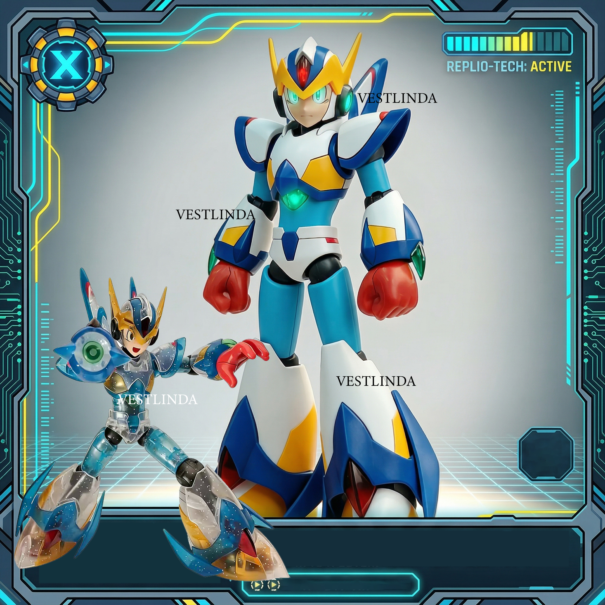 Mega Man X Model Kit - SS Rockman KP701 X Falcon Armor