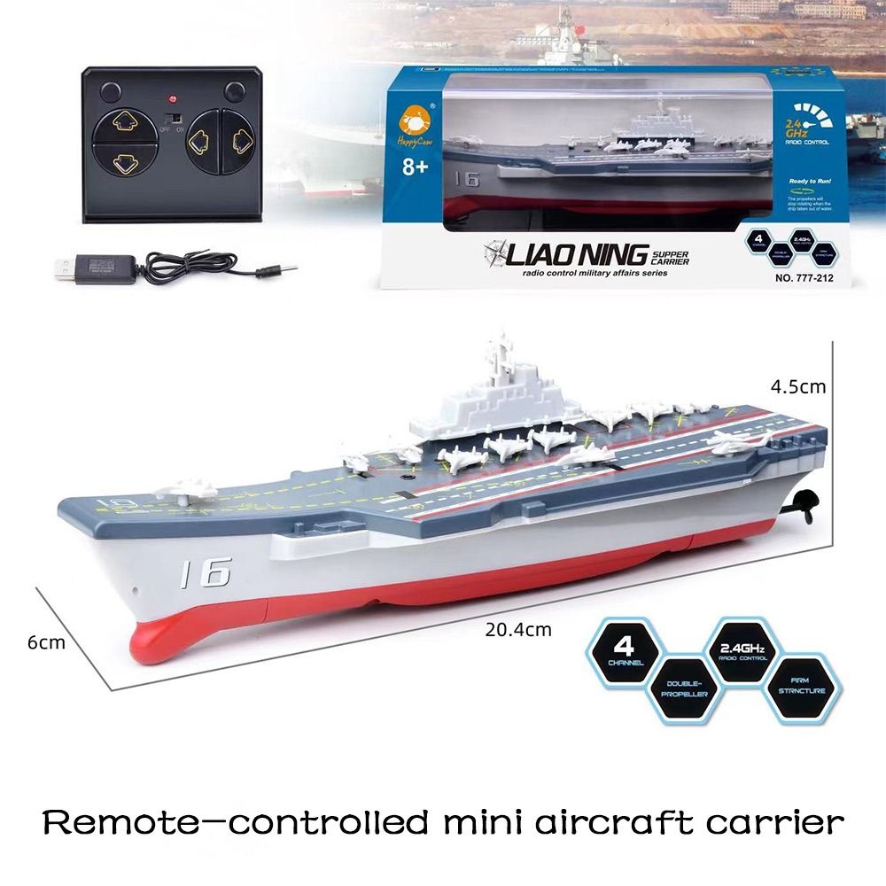 Model Kit Battleship - Mini High-speed Remote Control Ship Water