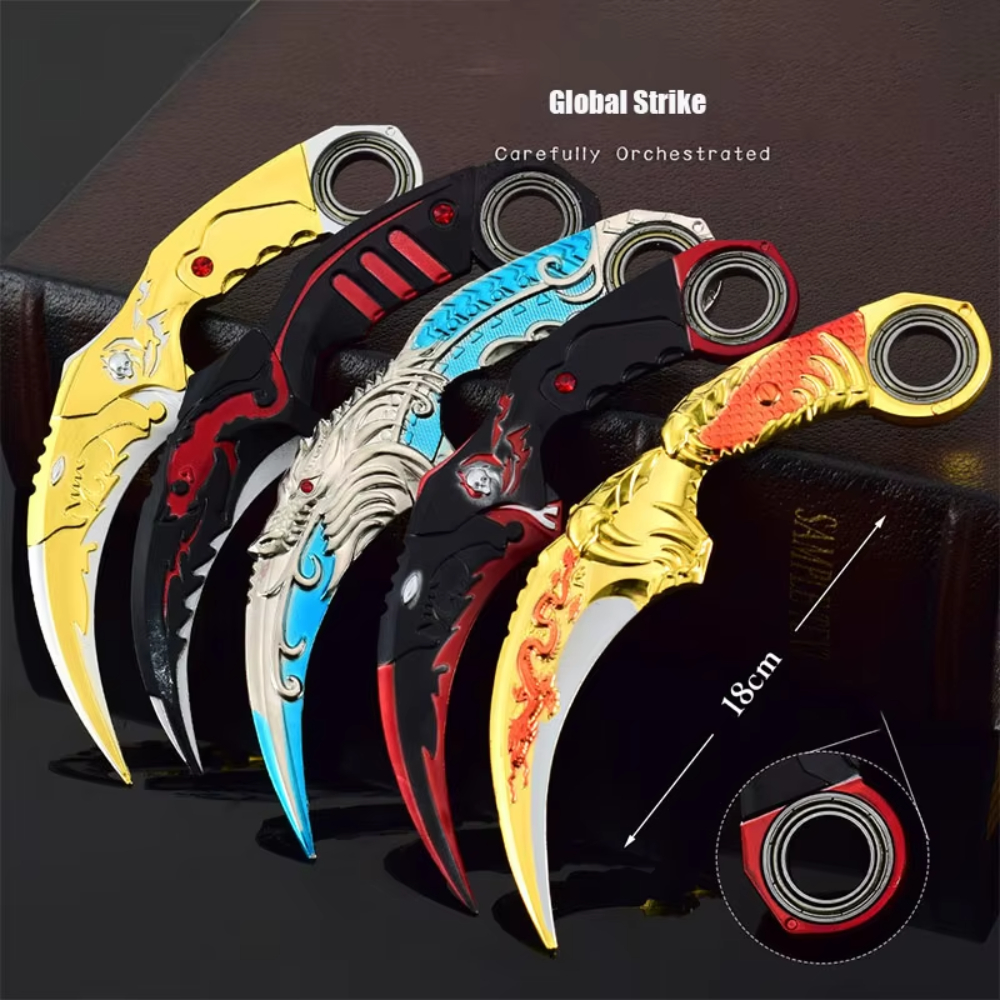 Model Kit Weapons - 18cm Global Strike Dragon Knife Metal