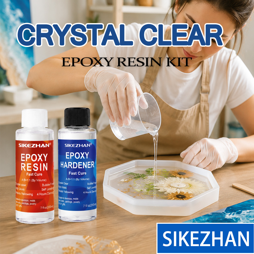 Resin Kit Cast - 200ml Epoxy Resin Kit Clear Crystal