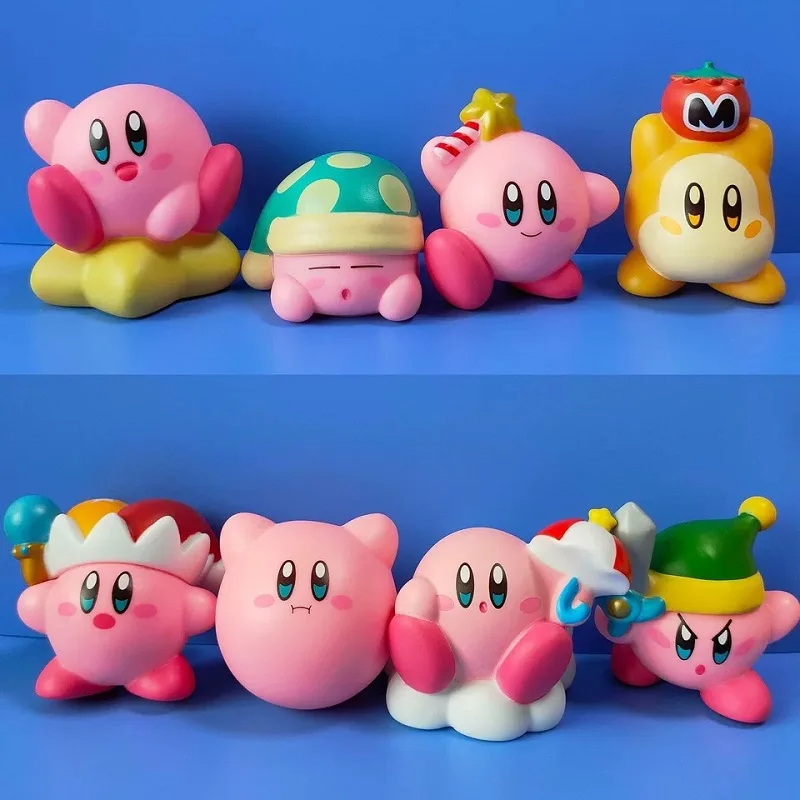 Model Kit Kirby - 8pcs/Set Games Star Kirby Anime Figure