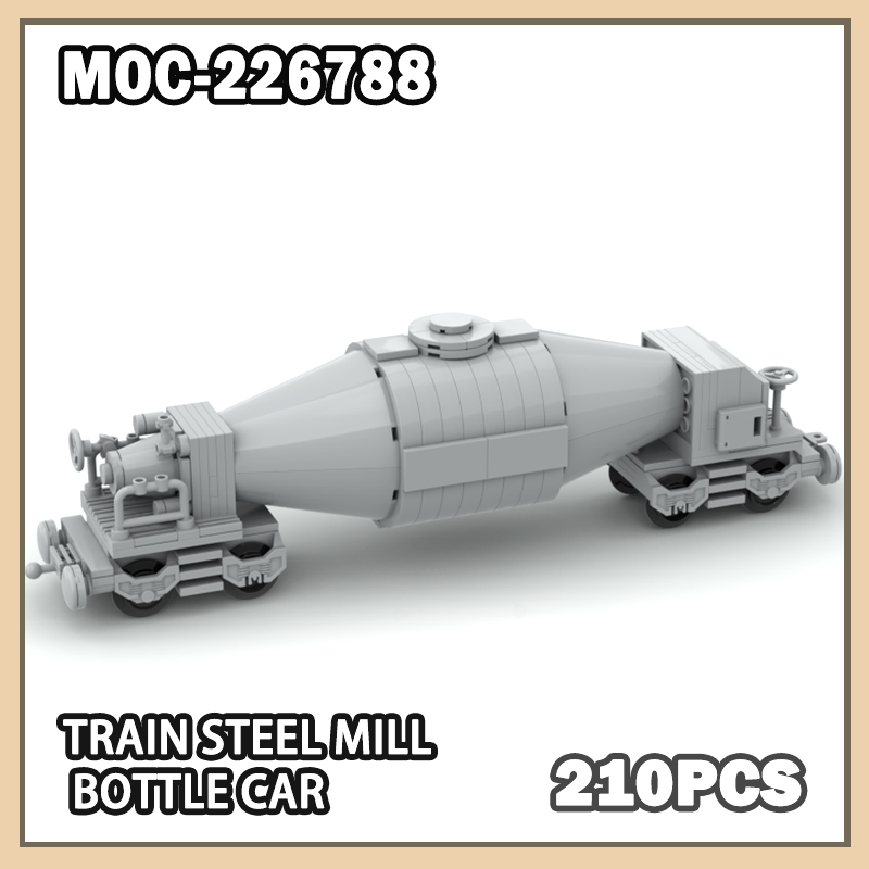 Model Kit Train - 210PCS MOC-226788 Train Steel Mill Bottle