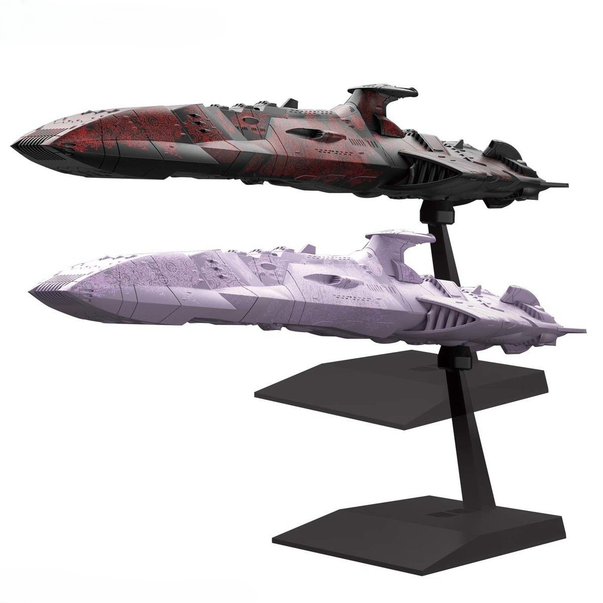 Model Kit Battleship - Bandai Assembled Model Miniature Series Space