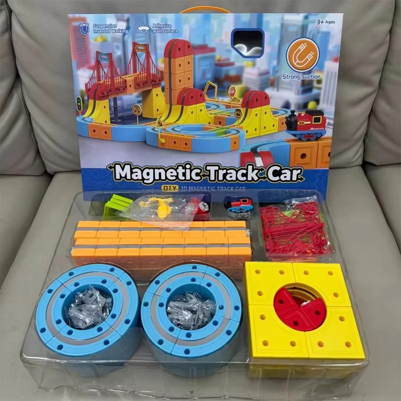 Model Kit Train - 3D Magnetic Track Car Boy High-Speed