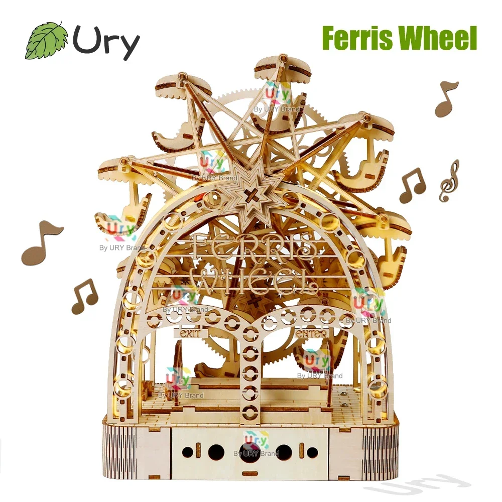 Model Kit Revell - Ury 3D Wooden Puzzles Led Hand-driven
