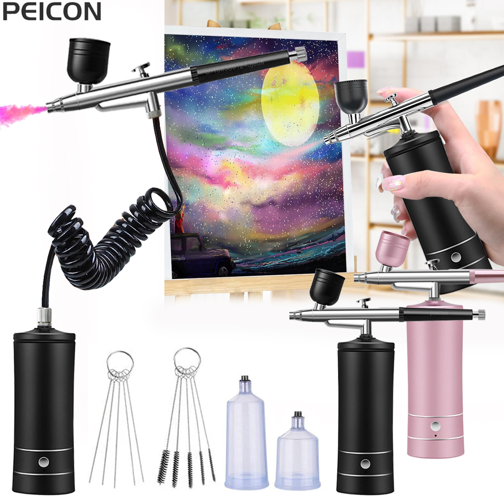Model Kit Weapons - Airbrush Painting Airbrush with Compressor Mini