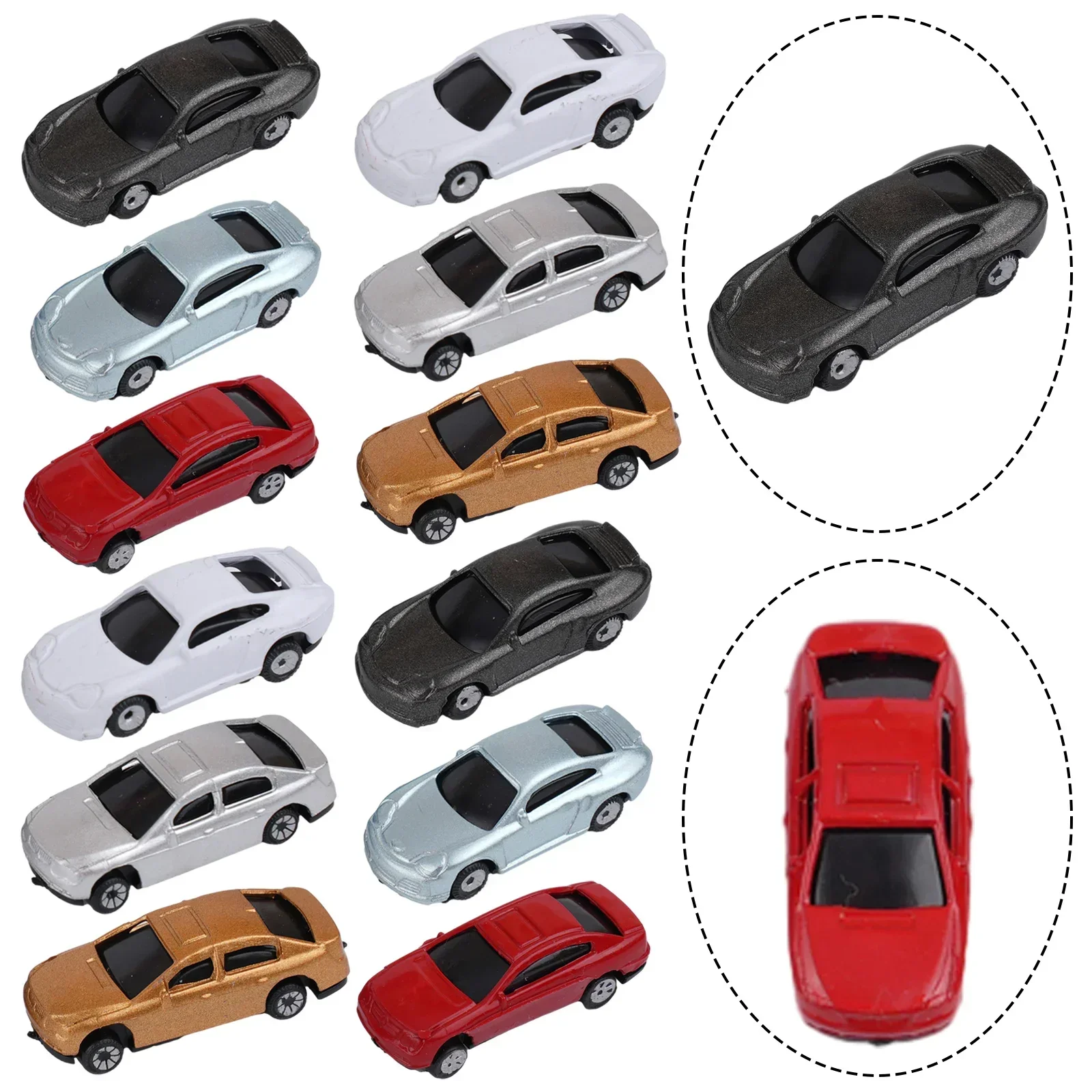 50PCS Model Cars 1:160 N Scale - огляд і ціна Model Kit Train