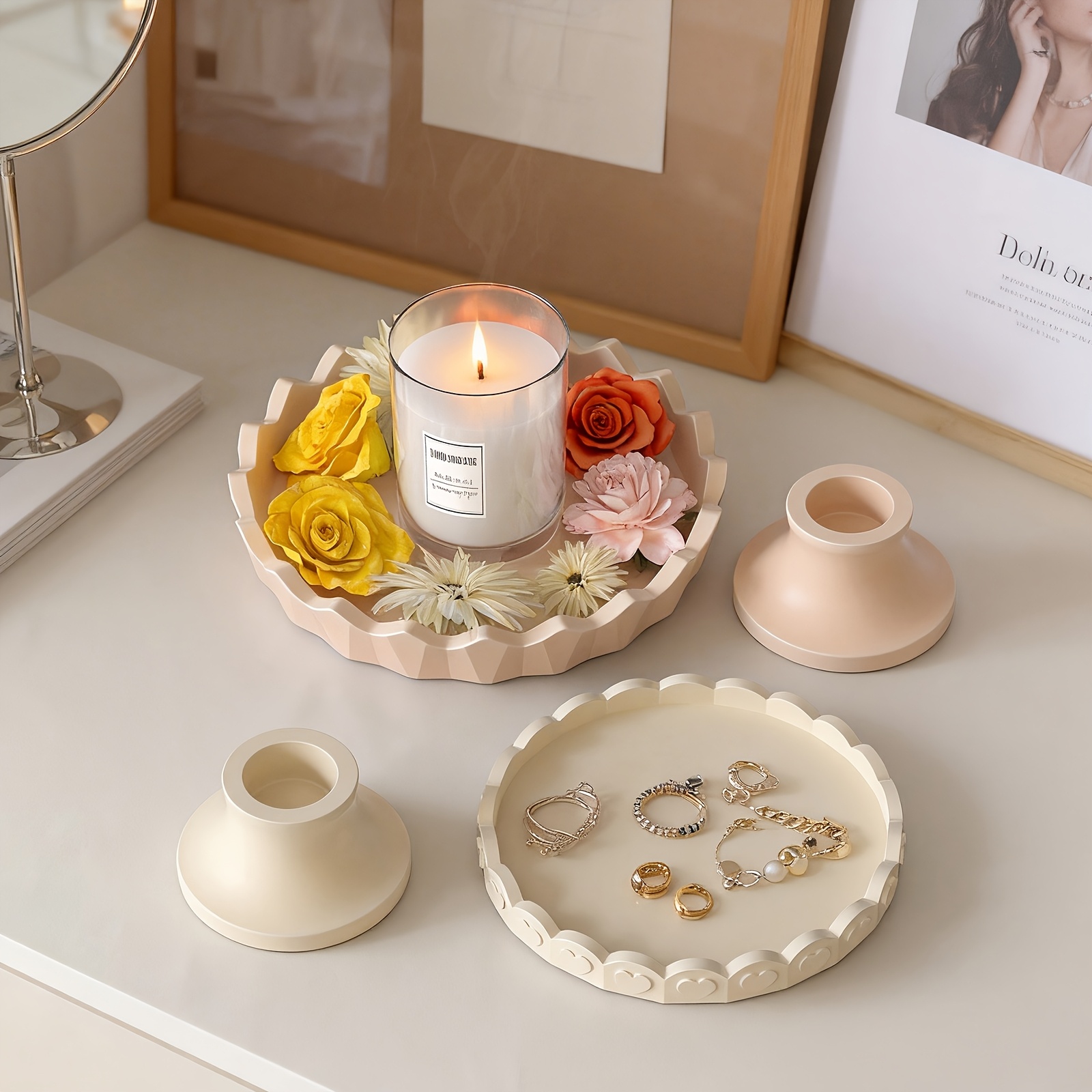 2pcs Silicone Tray Mold Set, R - огляд і ціна Resin Kit Cast