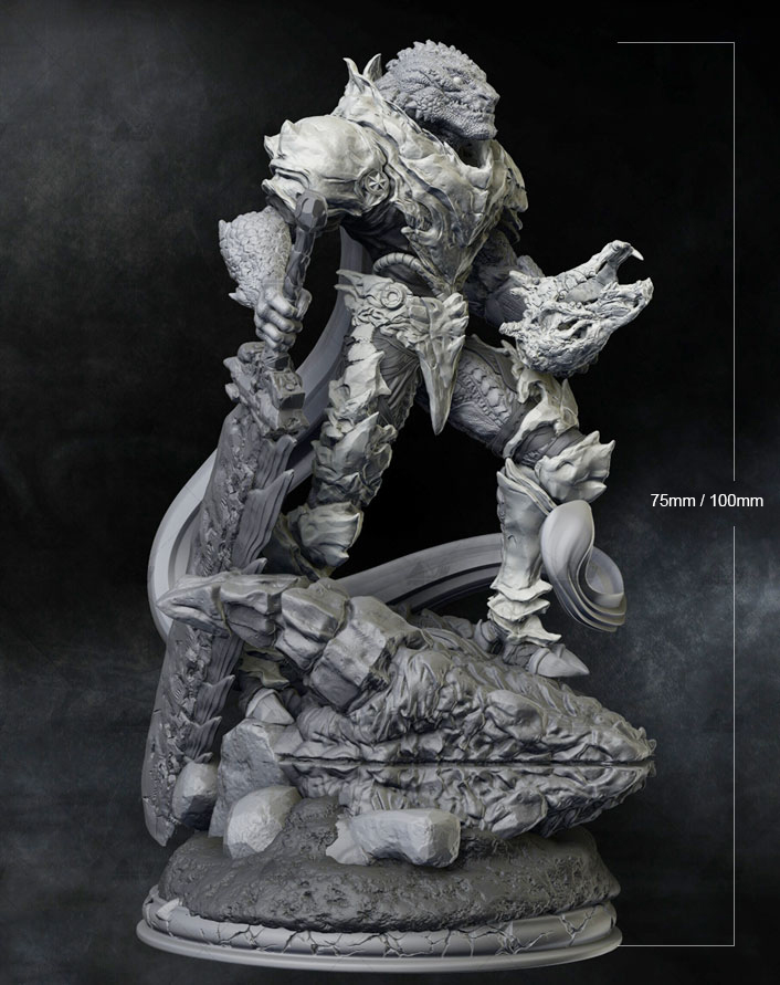 75mm / 100mm Resin Model Kits  - огляд і ціна Model Kit Lizard