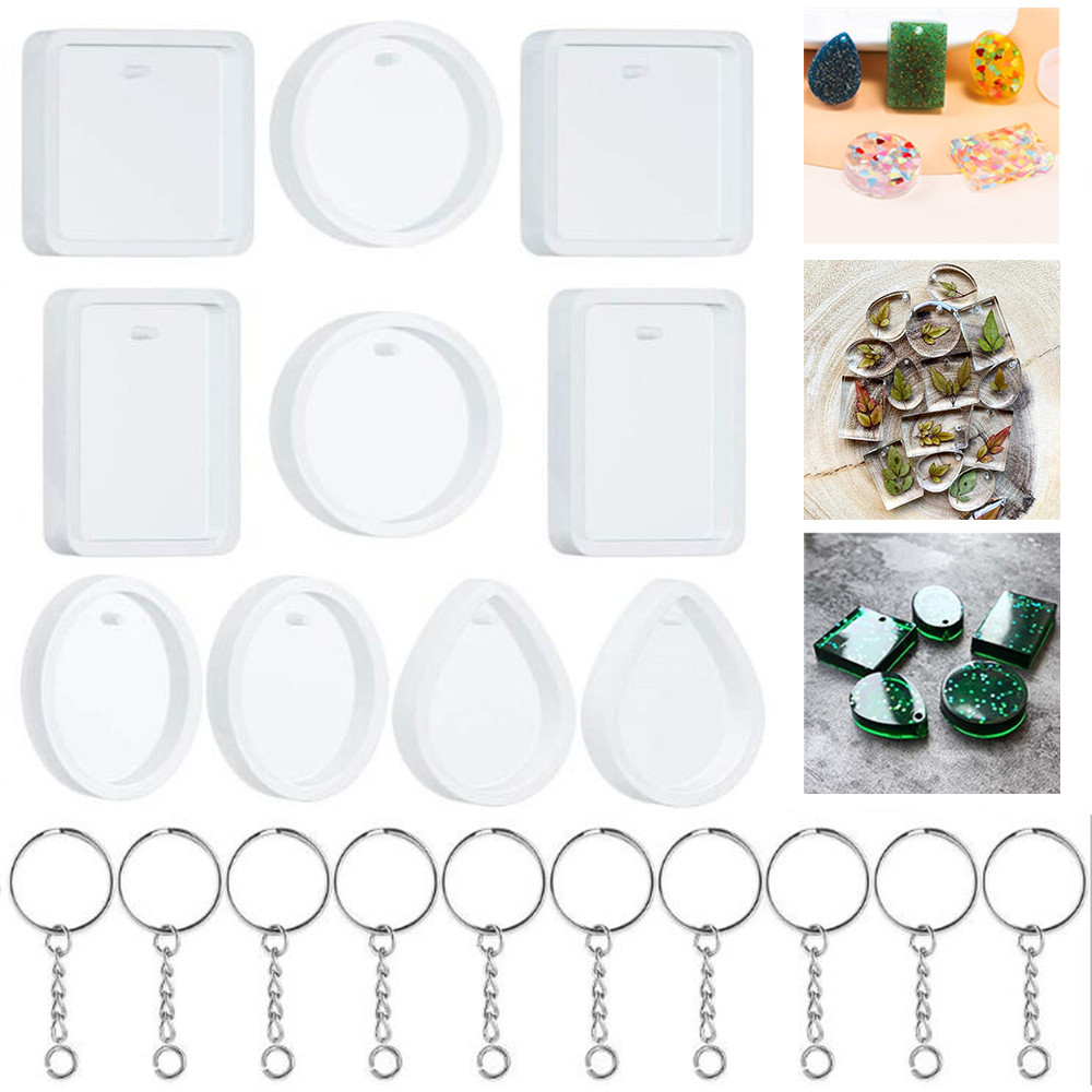 20Pcs/Set DIY Keychain Pendant - огляд і ціна Resin Kit Cast