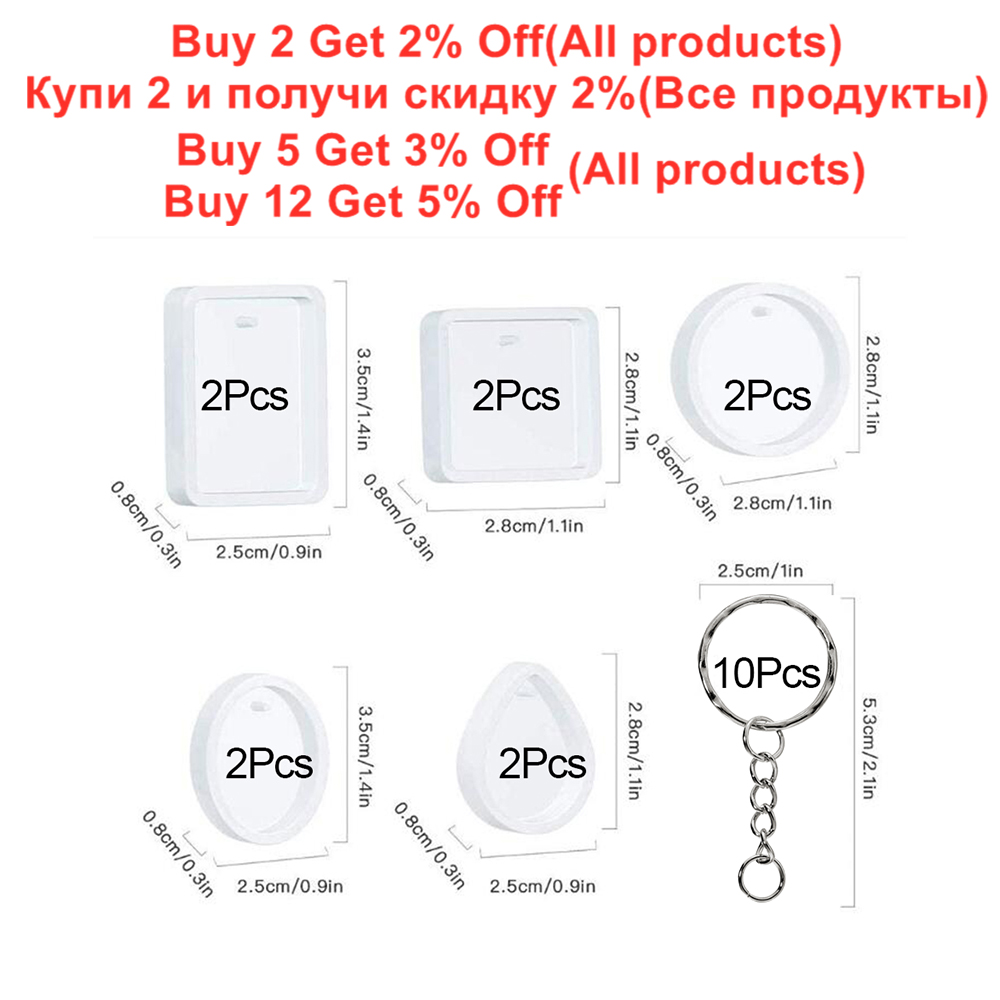 20Pcs/Set DIY Keychain Pendant - огляд і ціна Resin Kit Cast