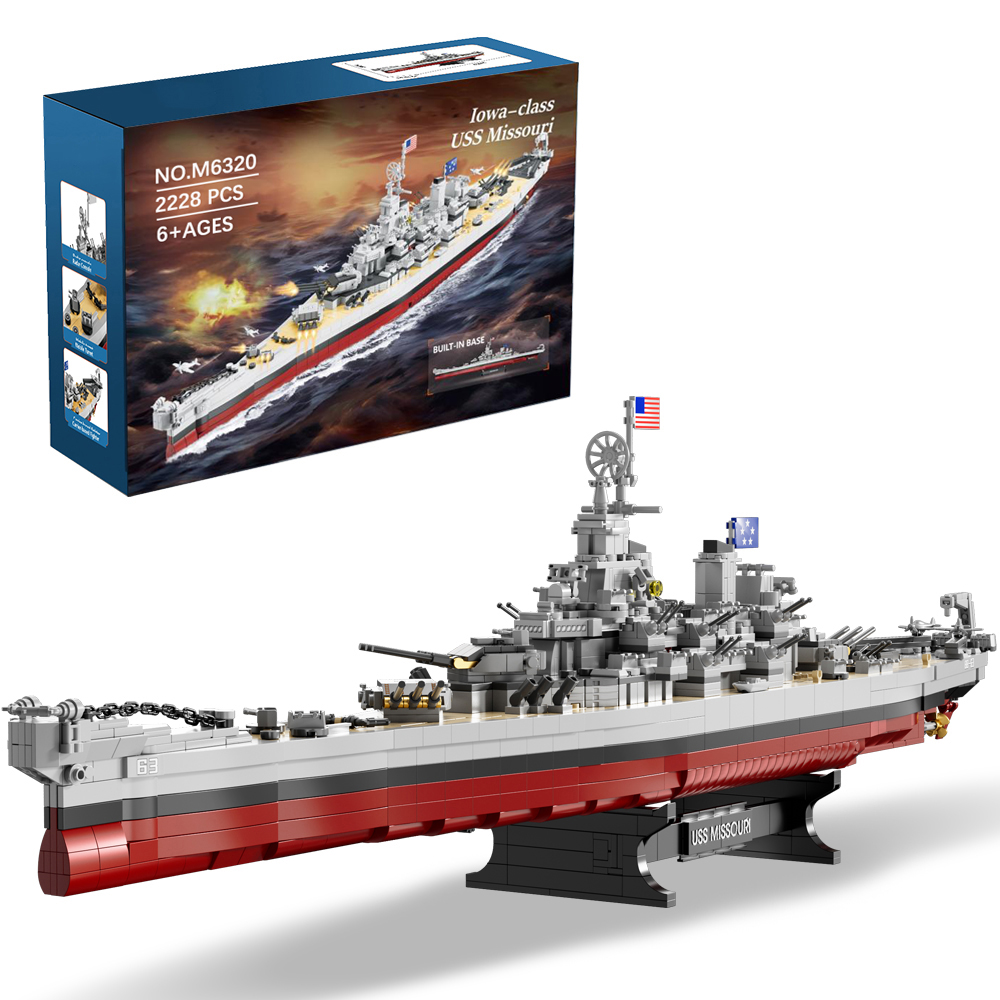 2228PCS USS Missouri battleshi - огляд і ціна Model Kit Battleship