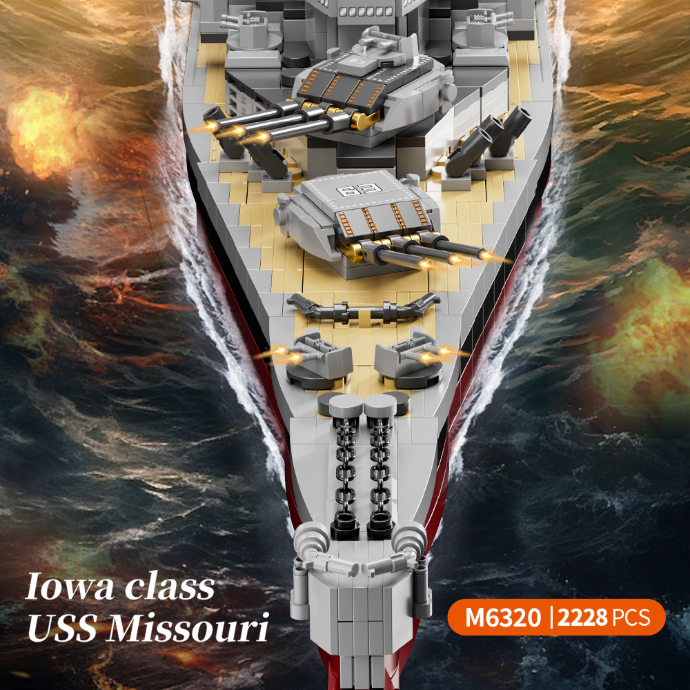 2228PCS USS Missouri battleshi - огляд і ціна Model Kit Battleship