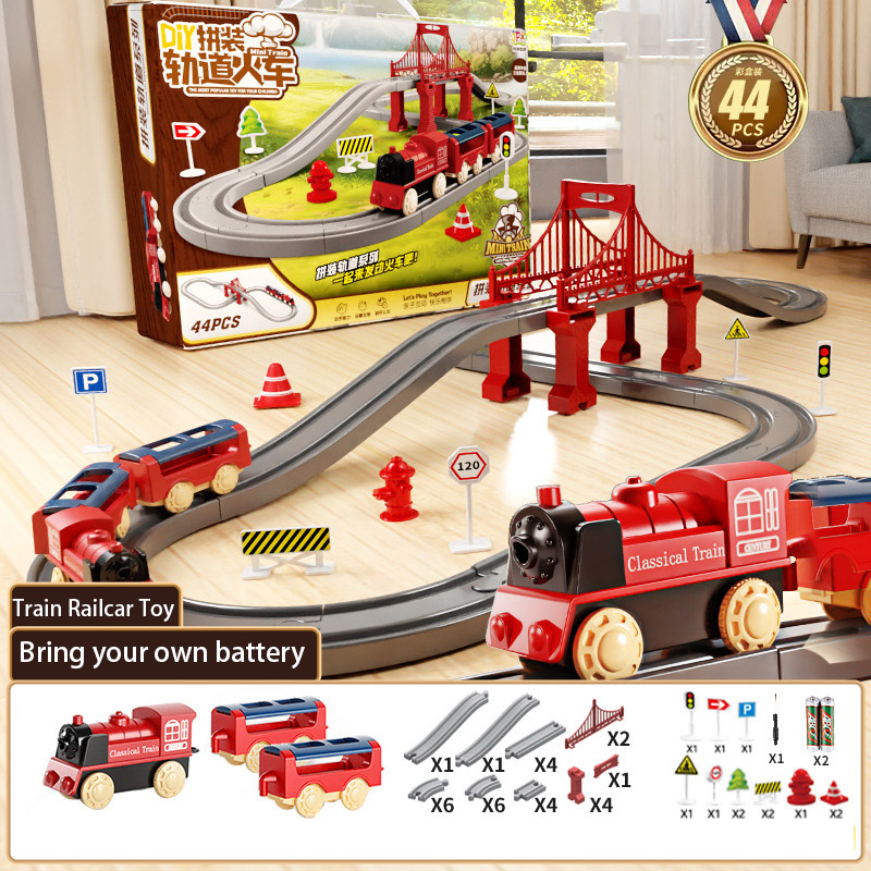 44Pcs/set Electric Train Track - огляд і ціна Model Kit Train