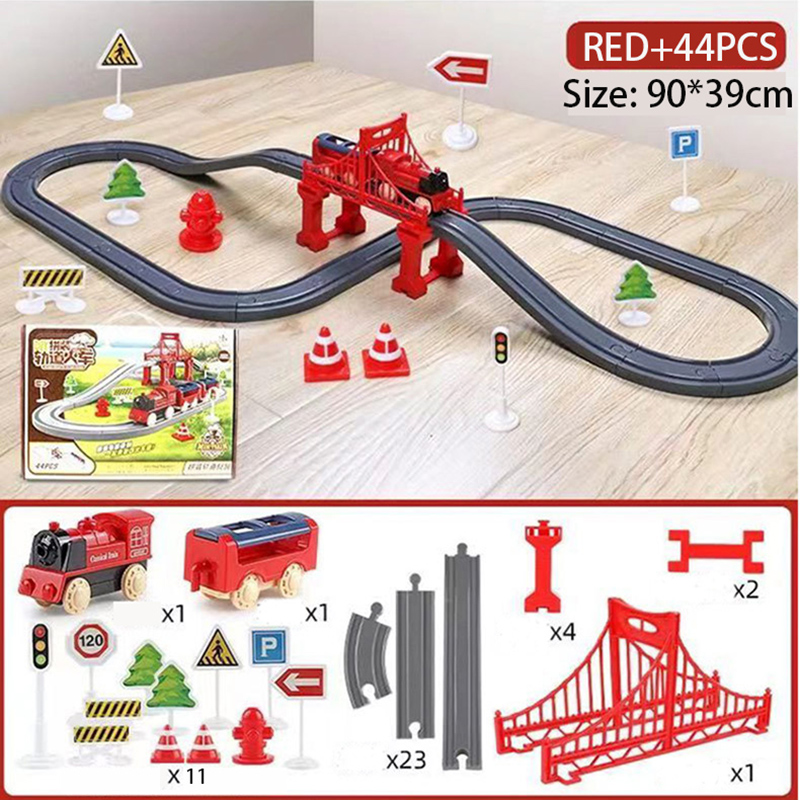 44Pcs/set Electric Train Track - огляд і ціна Model Kit Train