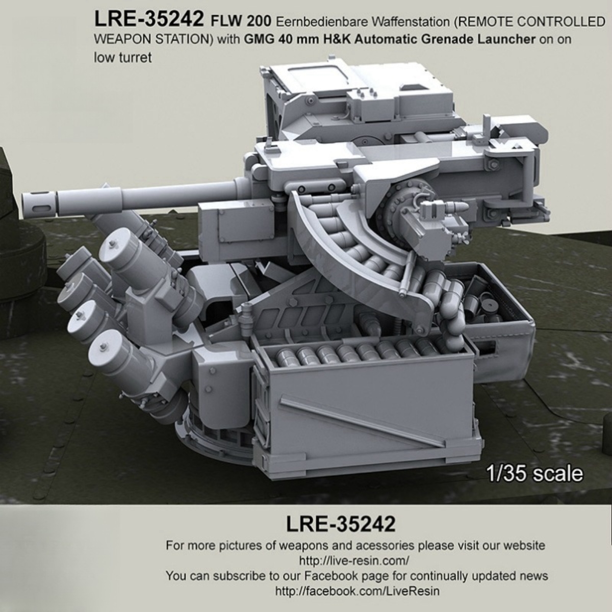 40MM resin unpainted model kit - огляд і ціна Model Kit Weapons