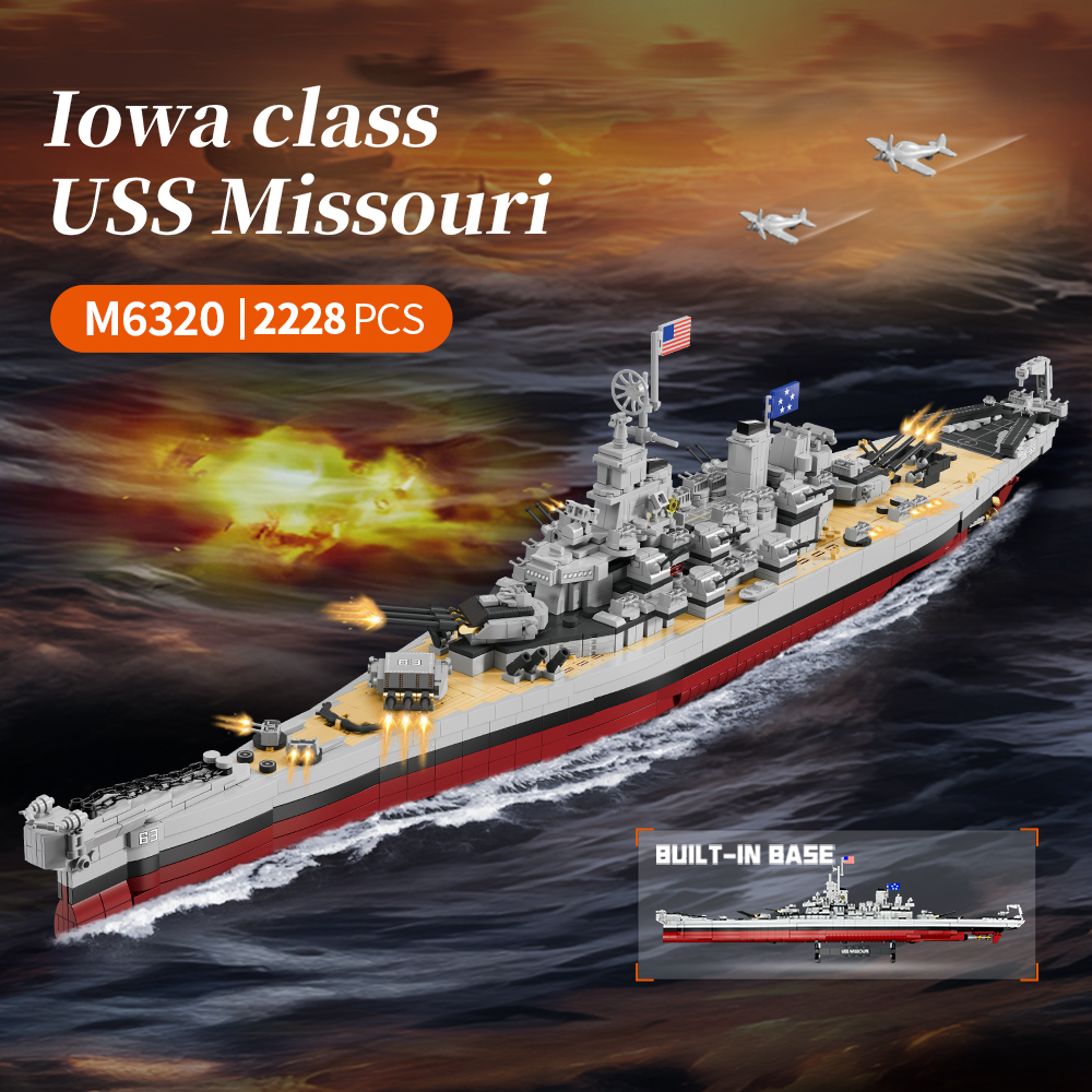 2228PCS USS Missouri battleshi - огляд і ціна Model Kit Battleship