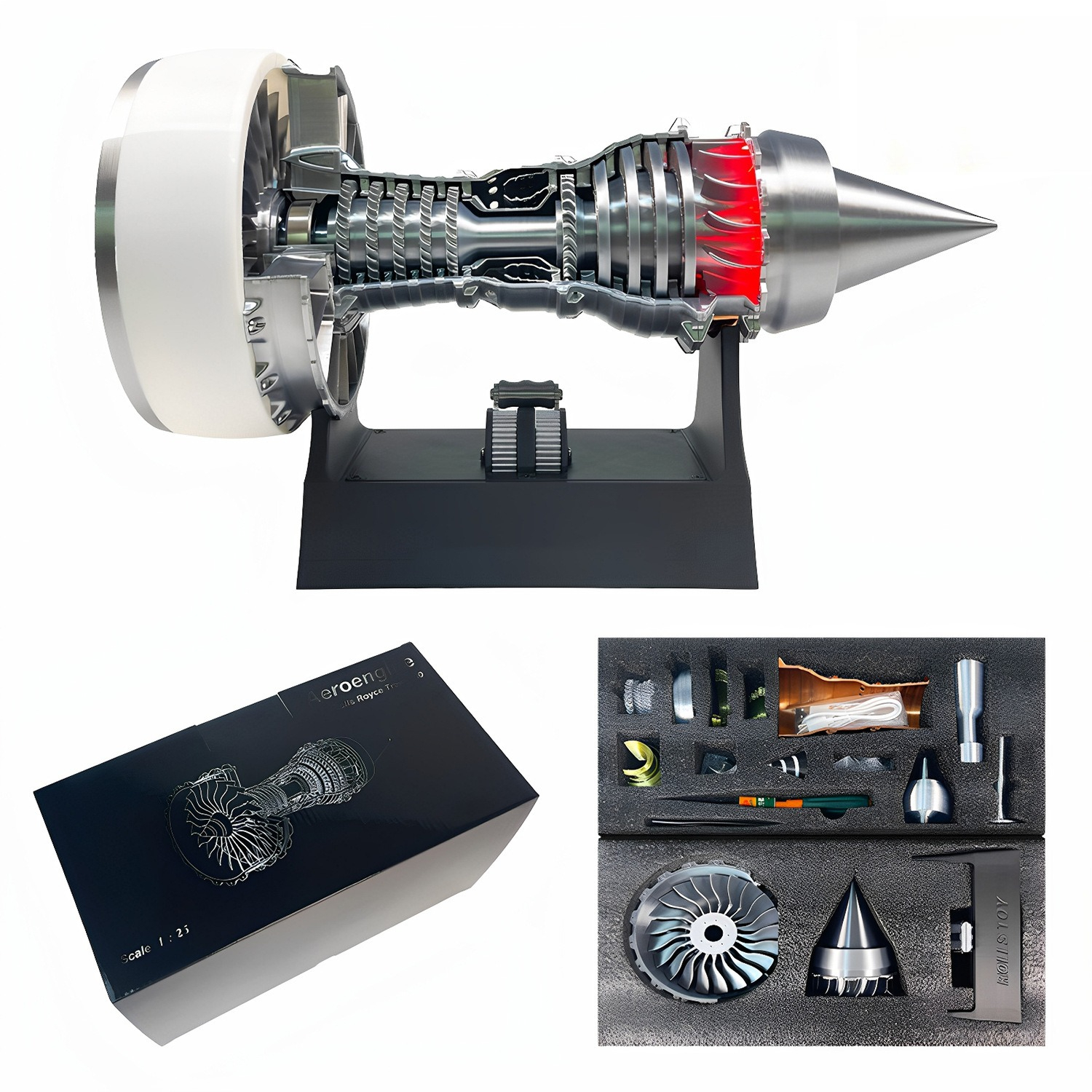 3D Printed Turbine Engine Mode - огляд і ціна Model Kit Jet Engine