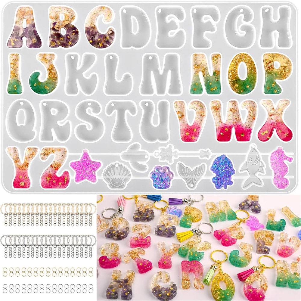 Alphabet Silicone Mold for Epo - огляд і ціна Resin Kit Cast