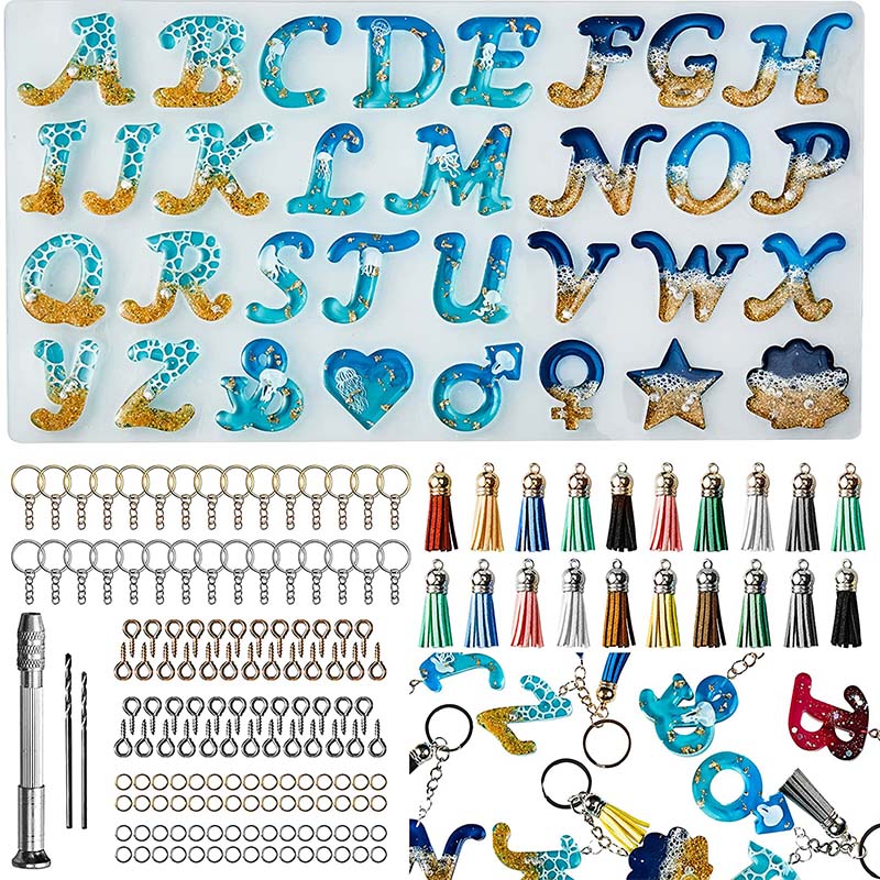 Alphabet Silicone Mold for Epo - огляд і ціна Resin Kit Cast