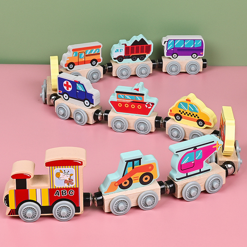 Magnetic Wooden Small Train To - огляд і ціна Model Kit Train