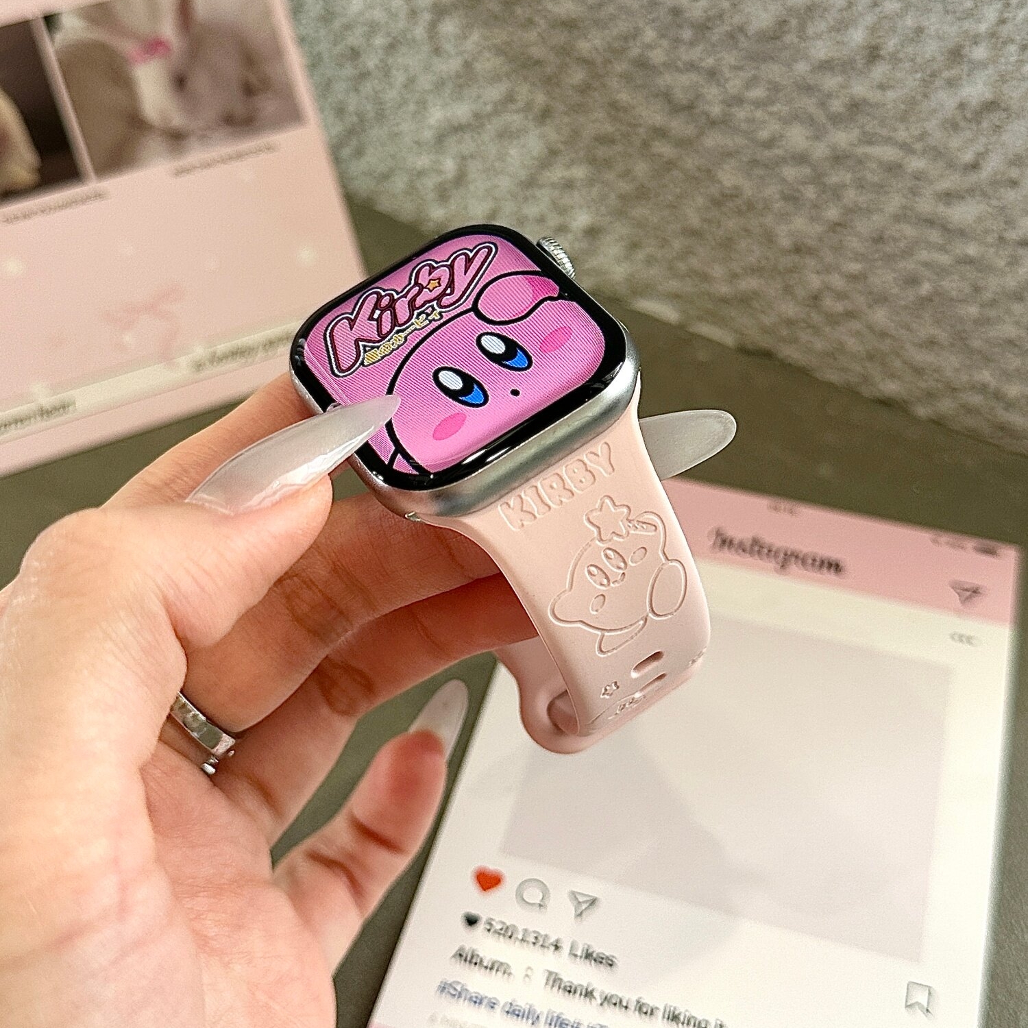Cute Kirby Apple Pink Watch Ba - огляд і ціна Model Kit Kirby