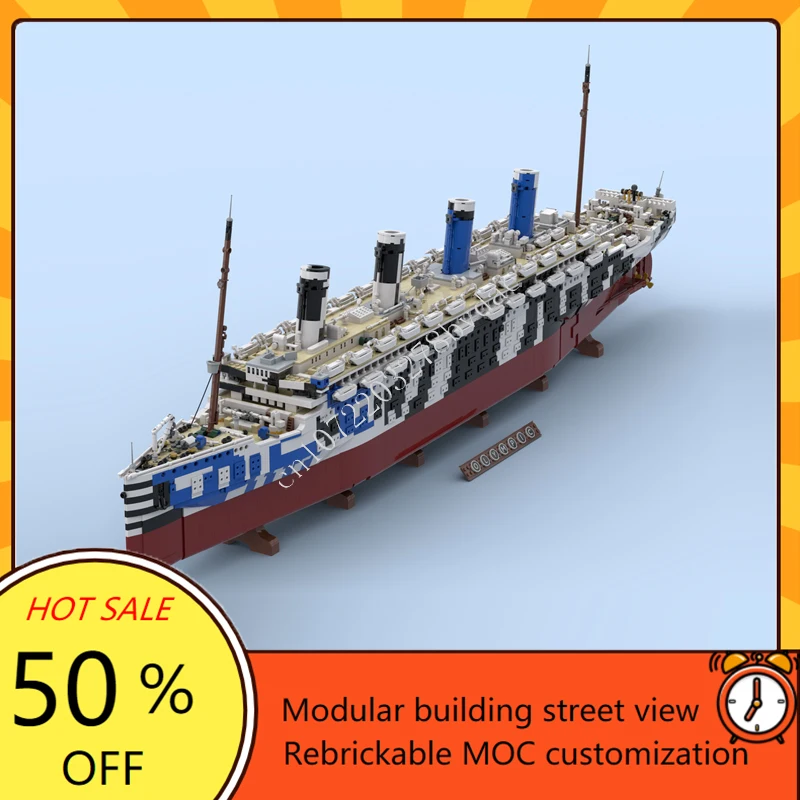10615PCS MOC HMT Olympus Titan - огляд і ціна Model Kit Battleship