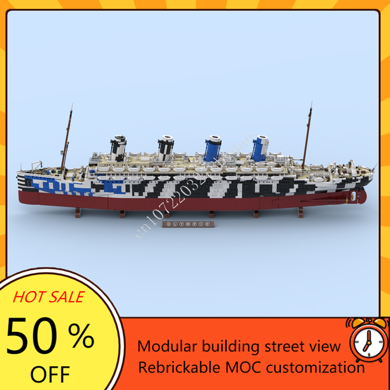 10615PCS MOC HMT Olympus Titan - огляд і ціна Model Kit Battleship