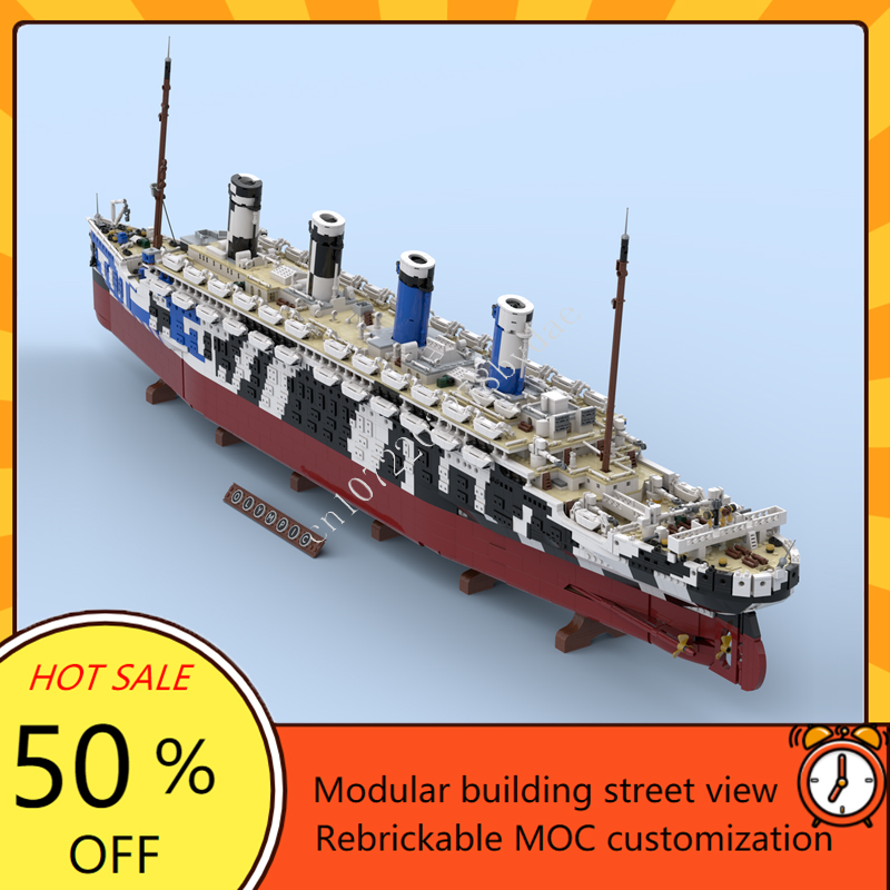 10615PCS MOC HMT Olympus Titan - огляд і ціна Model Kit Battleship