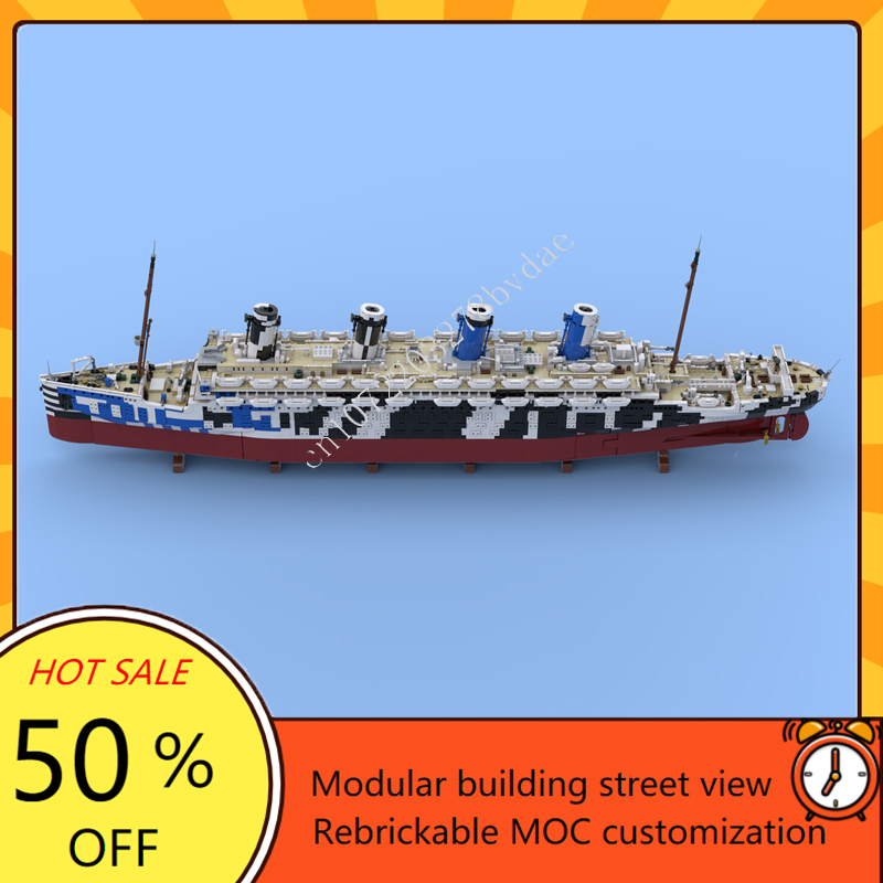 10615PCS MOC HMT Olympus Titan - огляд і ціна Model Kit Battleship