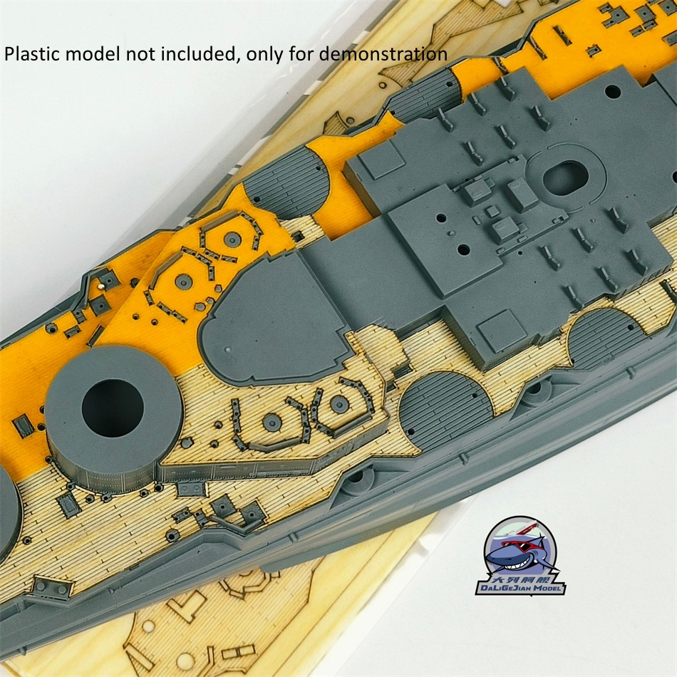 1/350 Scale Wooden Deck Maskin - огляд і ціна Model Kit Battleship