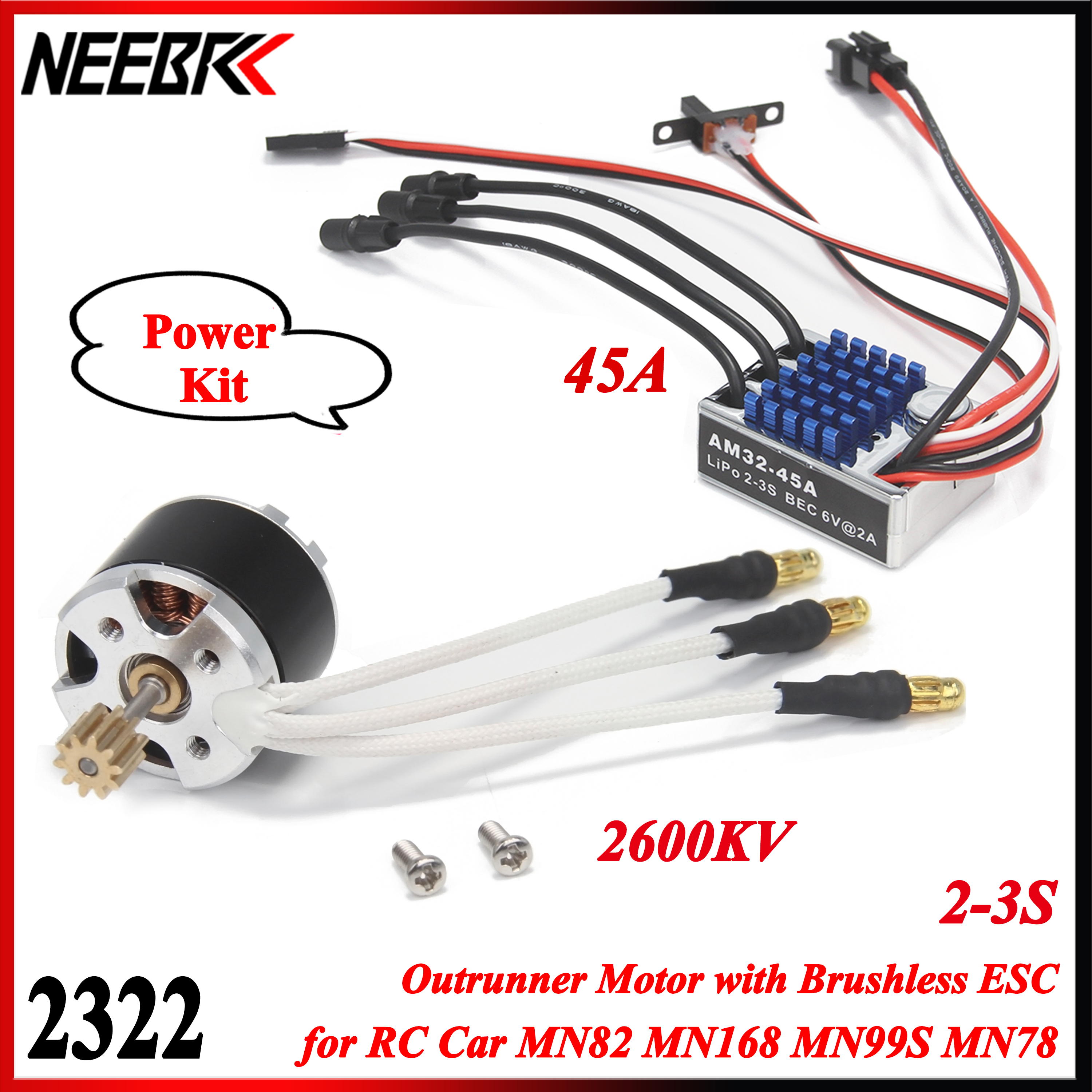 NEEBRC 2322 2600KV Outrunner M - огляд і ціна Model Kit Motor