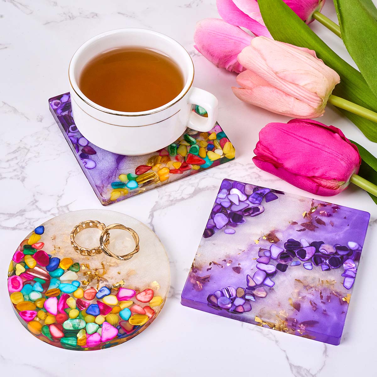 Epoxy Resin Coaster Making Kit - огляд і ціна Resin Kit Cast