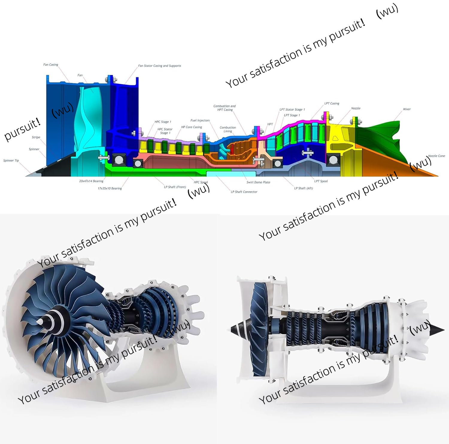 For Bambu Lab Makerworld MH006 - огляд і ціна Model Kit Jet Engine