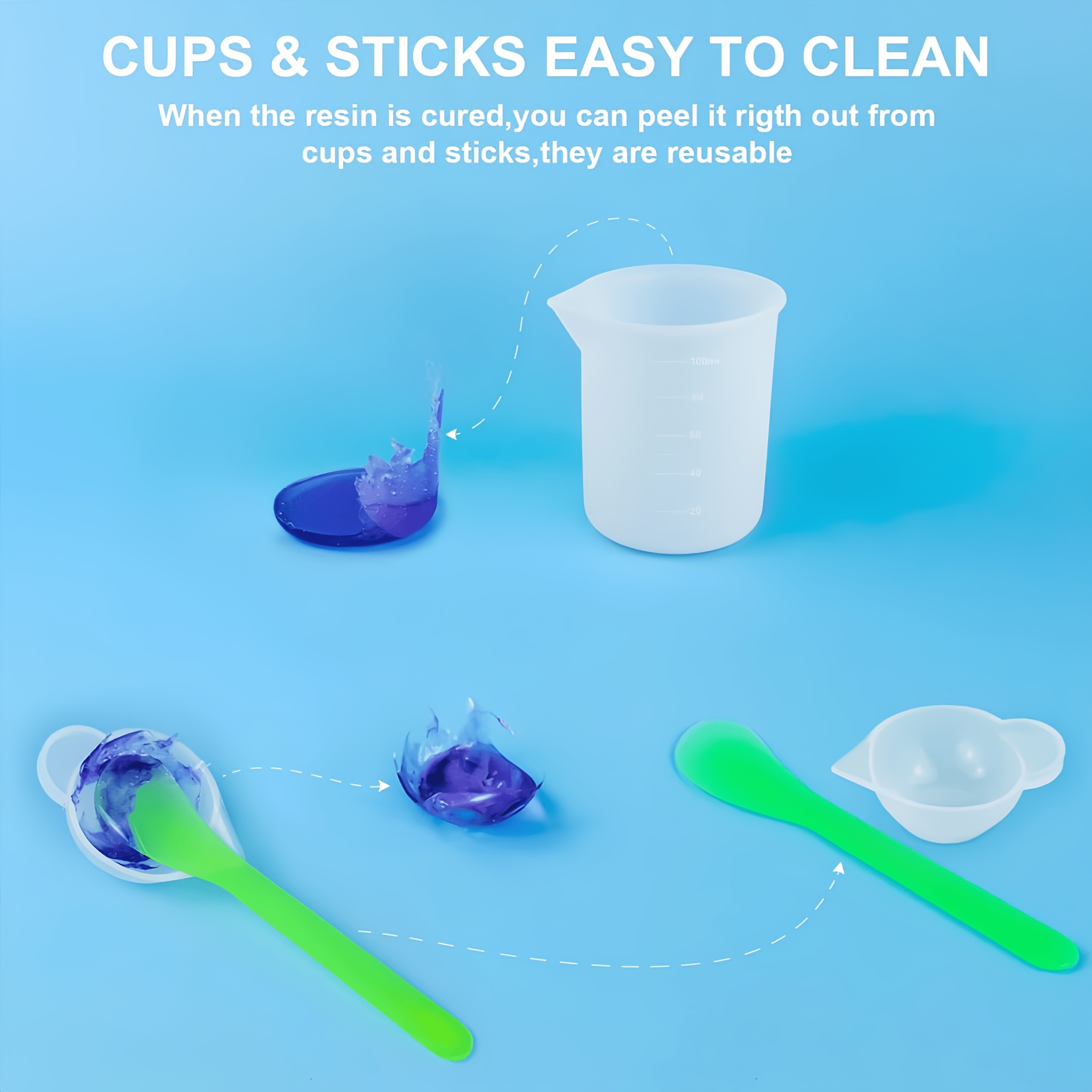 21pcs/Set Silicone Resin Casti - огляд і ціна Resin Kit Cast