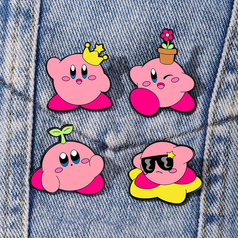 Cartoon Enamel Lapel Pins Set  - огляд і ціна Model Kit Kirby