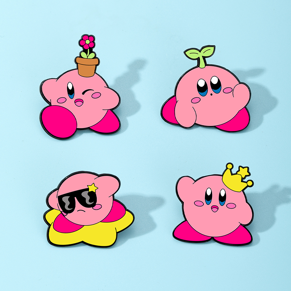 Cartoon Enamel Lapel Pins Set  - огляд і ціна Model Kit Kirby