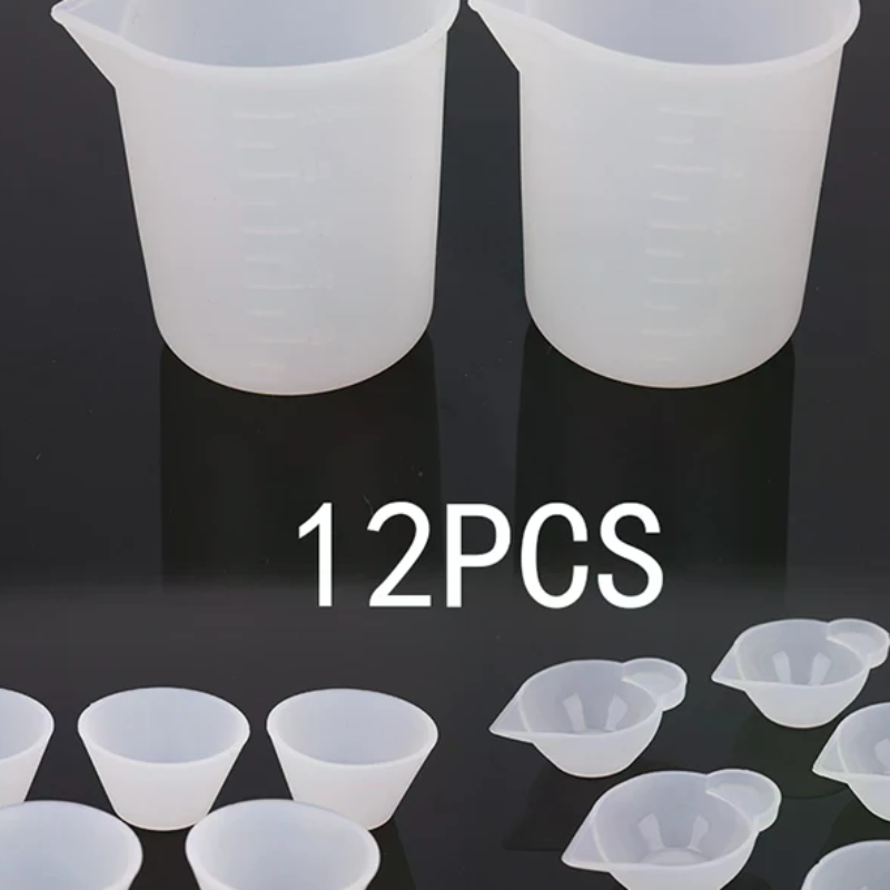 12Pcs Silicone Mixing Measurin - огляд і ціна Resin Kit Cast