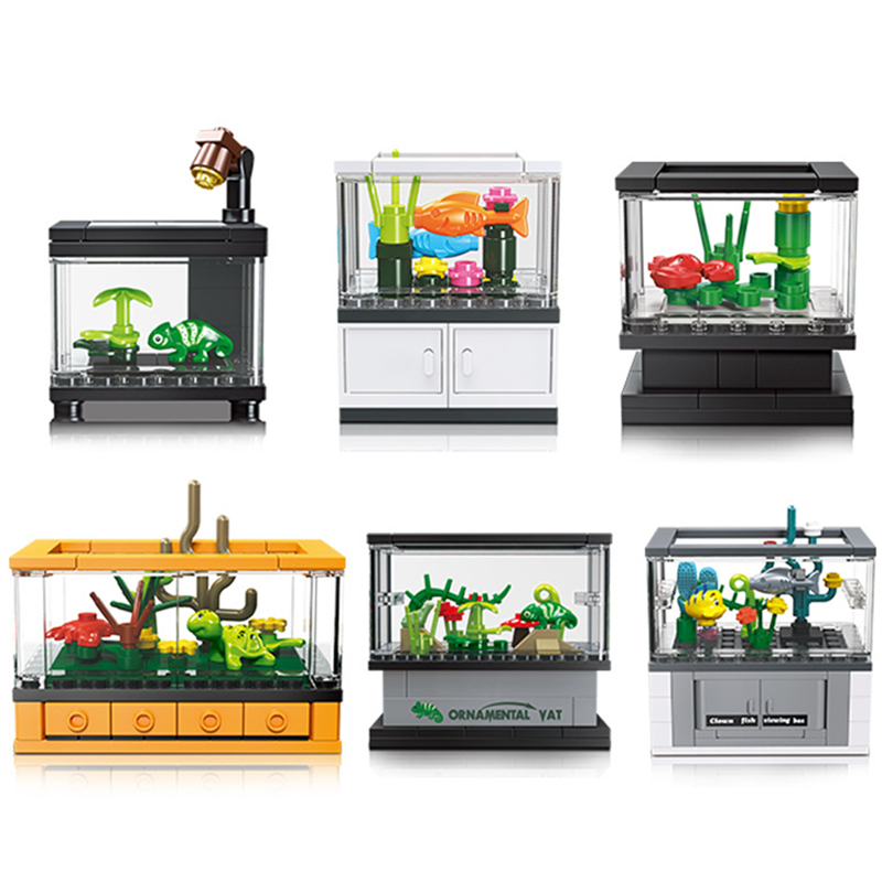 DIY Fish Tank Aquarium Turtle  - огляд і ціна Model Kit Lizard