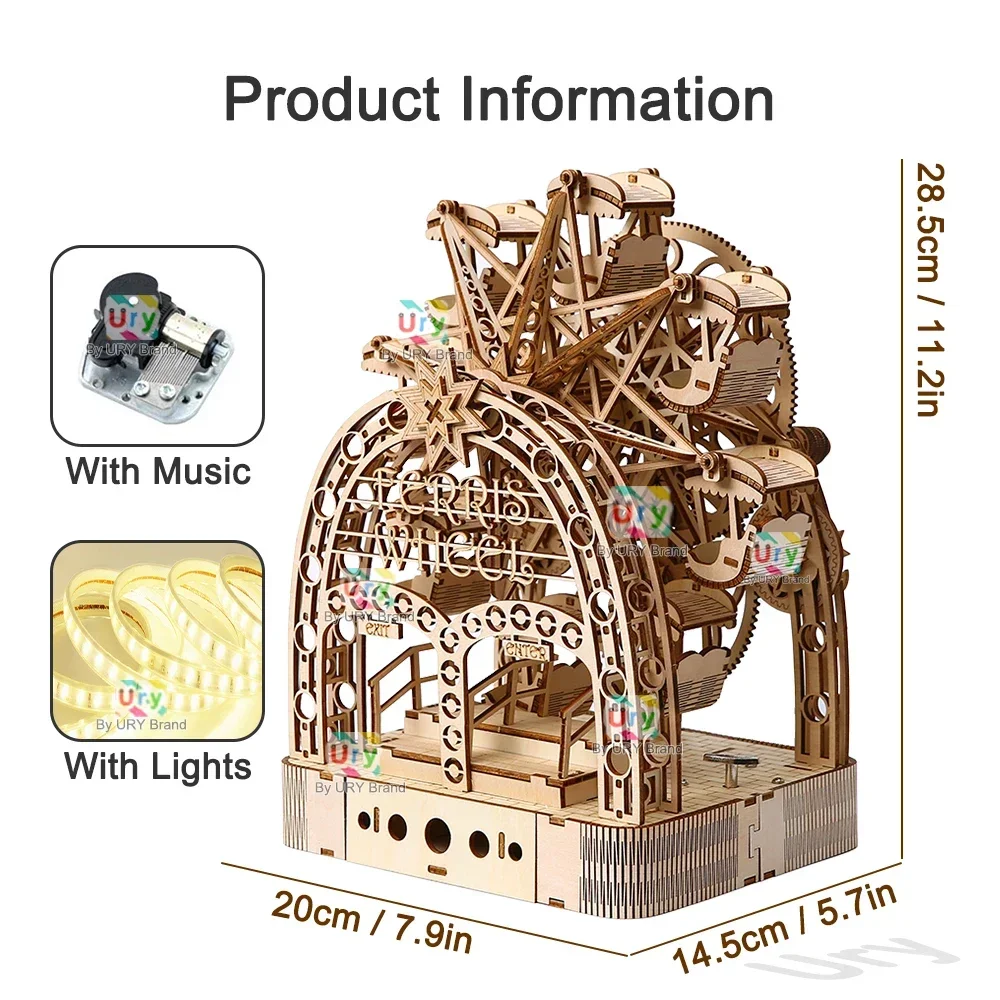 Ury 3D Wooden Puzzles Led Hand - огляд і ціна Model Kit Revell