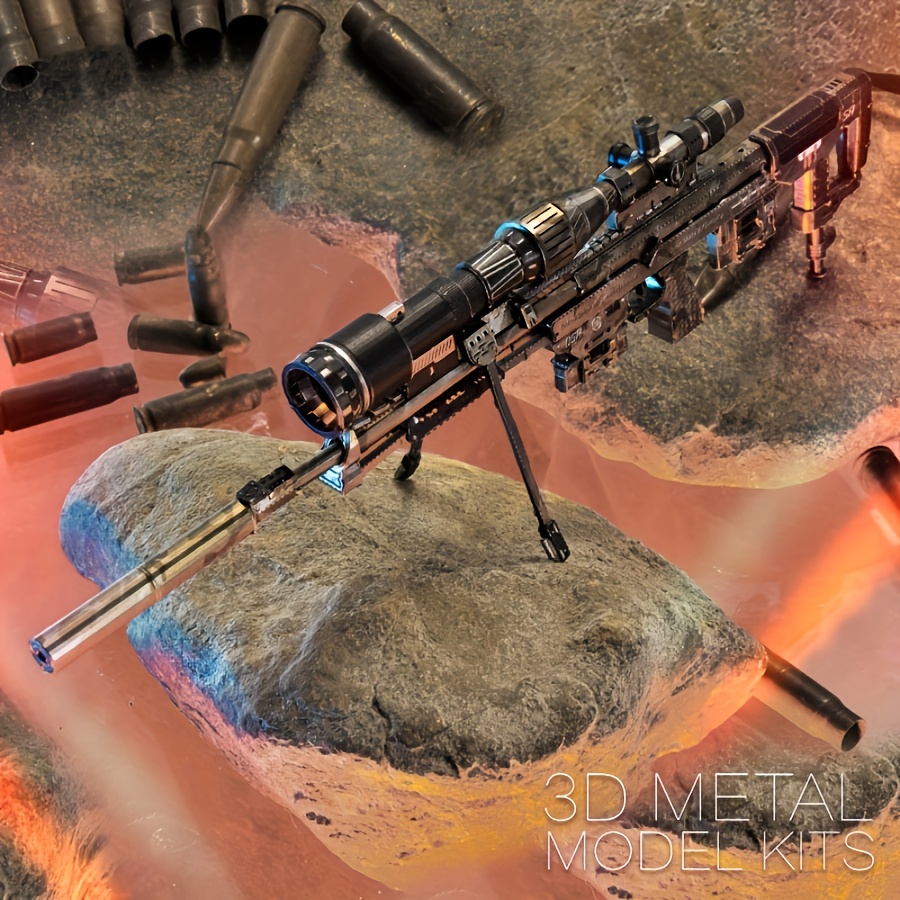 3D Metal Puzzle Gun Model DIY  - огляд і ціна Model Kit Weapons