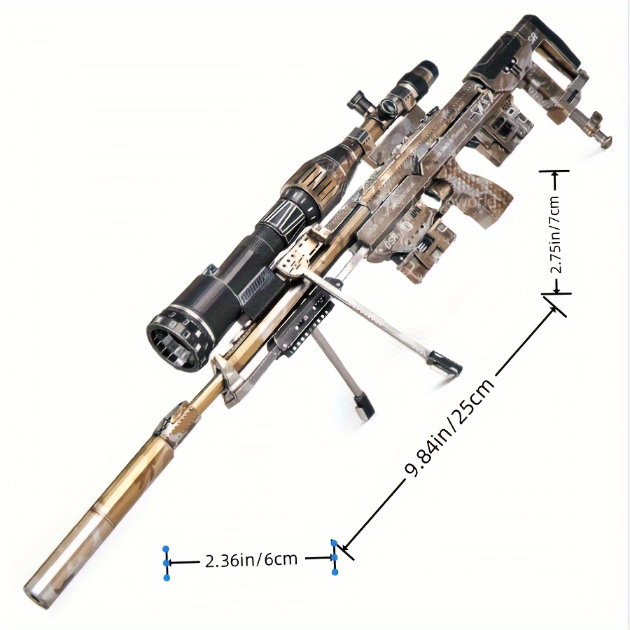 3D Metal Puzzle Gun Model DIY  - огляд і ціна Model Kit Weapons